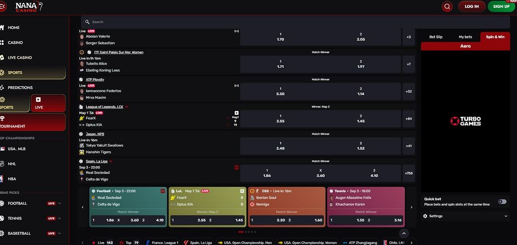 Nana Casino Sport Betting