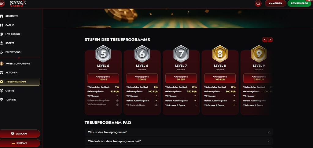 Nana Casino VIP-Club