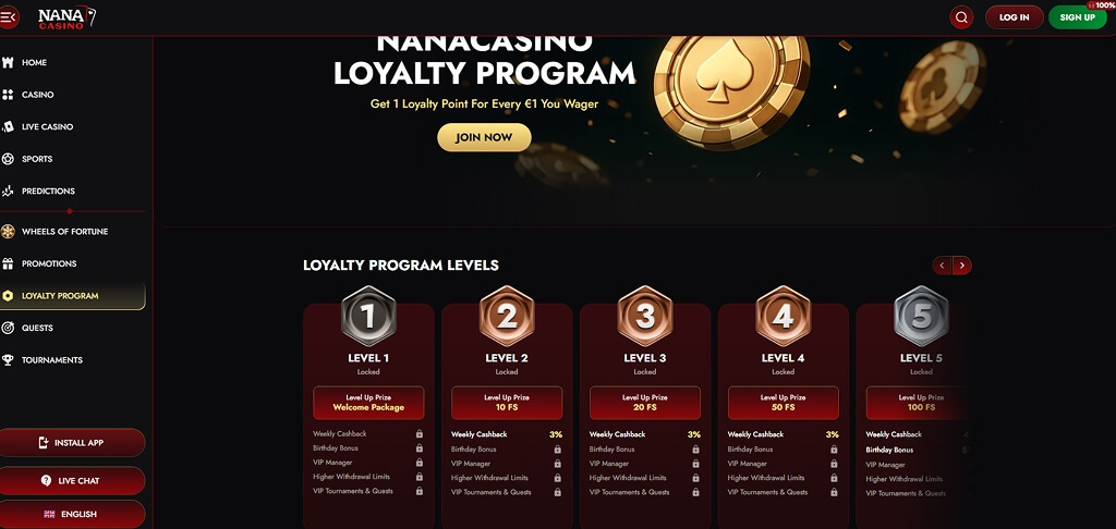 Nana Casino VIP Club