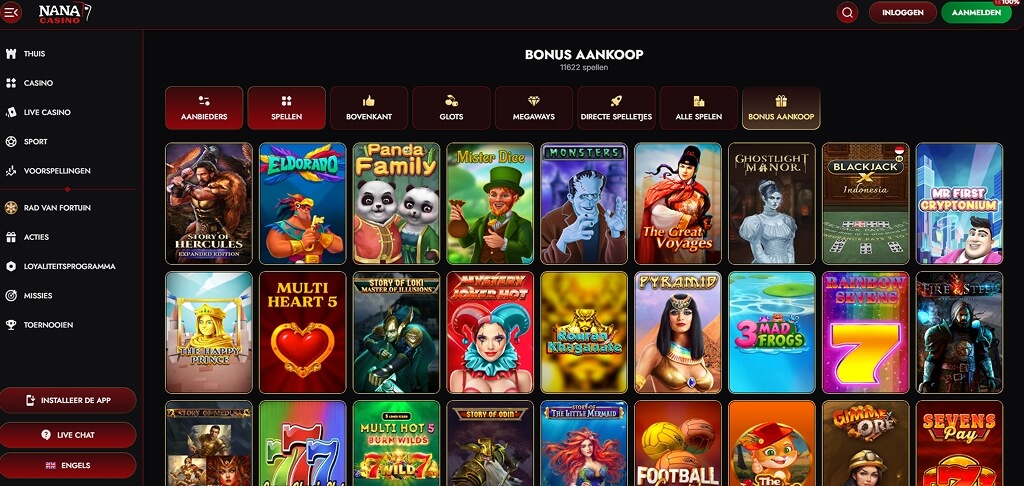 Nana Casino casinospellen